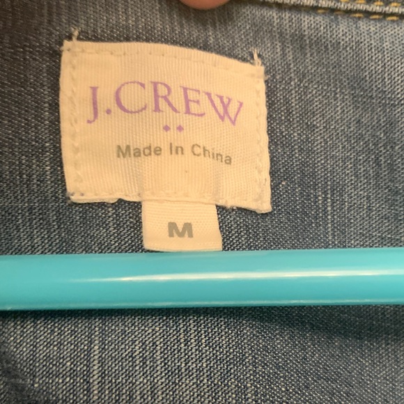 J Crew Medium Blue Denim Button-Up Shirt - Picture 4 of 11